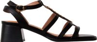 Emilie Karston Elcabache Gregory Leren sandalen met hak, model Catalina