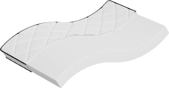 vidaXL Schuimmatras middelzacht 100x200 cm