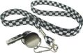 R.H. Smith & Sons Wig Makers Ltd 10x pièces sifflet de course arbitre ou police th ème sur cordon noir/blanc