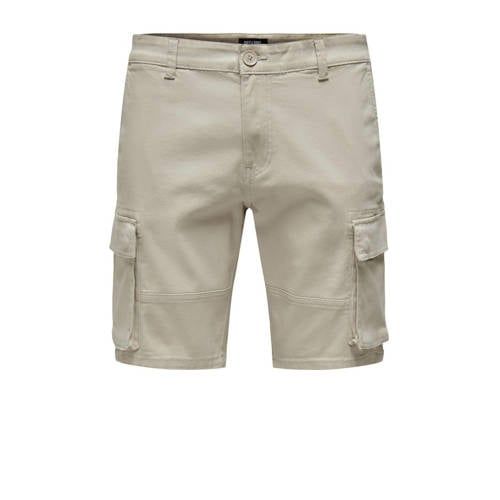 ONLY & SONS ONSCAM Cargo Shorts - Silver Lining