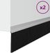 vidaXL - Zelfklevende Deurborstels - 2 stuks - Zilver - 100 cm - Aluminiumlegering