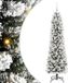 vidaXL Kunstkerstboom Wit 180 cm PVC en Metaal en Plastic