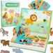 Puzzle magnétique Montessori : animaux, un puzzle éducatif avec 47 aimants