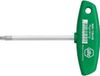 Wiha Clé en L avec poignée transversale TORX® MagicSpring® chromé mat - 27967