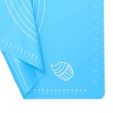 mumbi 31142 bakmat XXL grote anti-aanbaklaag antislip blauw 64 x 45 cm