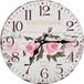 vidaXL - Wandklok - vintage - stijl - 30 - cm - bloemen