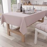 PETTI Artigiani Italiani - Nappe rectangulaire élégante en coton, housse de table de cuisine, rose, pour 6 personnes (140 x 180 cm), 100% Fabriqué en Italie