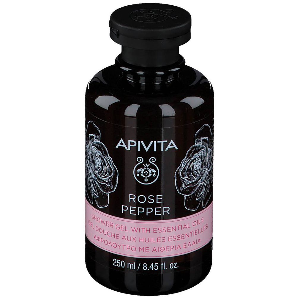 Apivita Rose Pepper Shower Gel with Essential Oils 250 ml