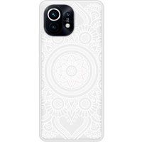 Xiaomi Mi 11 Mandala blanc Verstevigd hoesje met sublimatie bedrukking