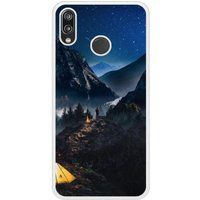P20 Lite Seul en Montagne Bedrukt siliconen hoesje