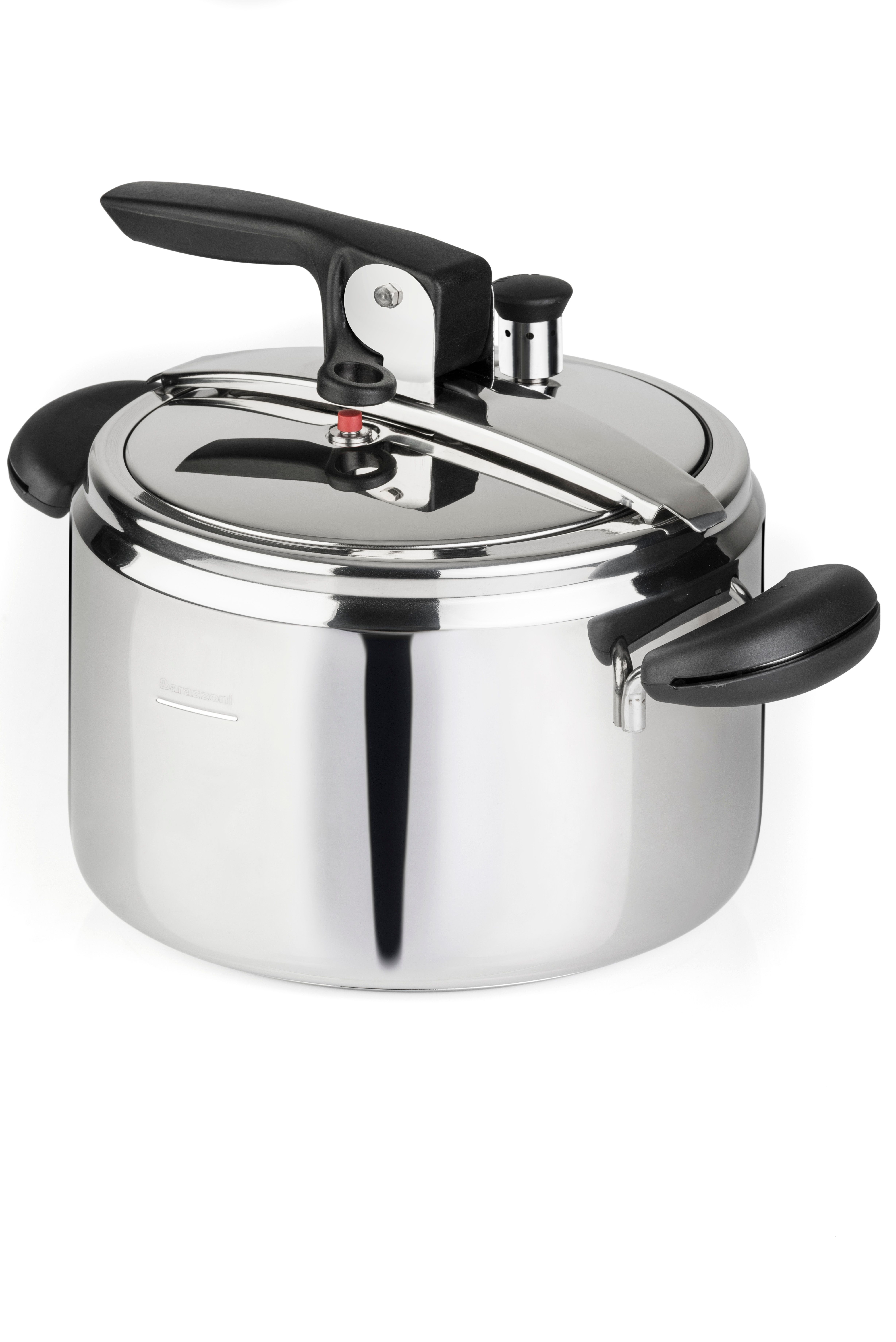 Barazzoni Amelia + Snelkookpan - 22 cm - Zwart/RVS