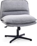 hjh LIVING Criss Cross 20 Draaistoel / Loungefauteuil Stof Donkergrijs