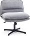 hjh LIVING Criss Cross 20 Draaistoel / Loungefauteuil Stof Donkergrijs