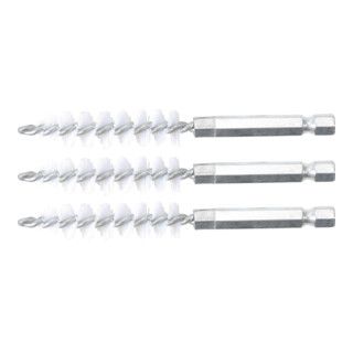 BGS Nylon Brush 12 mm Hex Drive 6.3 mm (1/4 inch) 3-Piece Set
