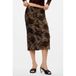Desigual jupe midi imprimée - marron