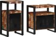 Prolenta Maison Exclusive - Badkamerkast set, 2 stuks, massief, gerecycled hout