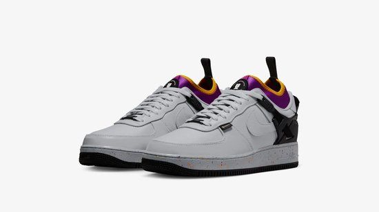Nike Air Force 1 Low SP x Undercover - Unisex Sneakers - Gray/Black/Purple - Size 38.5