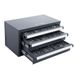 VEVOR Boordispenserkast, drie-lade boorhouder kast voor 1 mm tot 13 mm, stalen boordispenser organizer kast met labels, stapelbare boordispenser voor booropslag