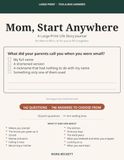 Mom, Start Anywhere: A Large-Print Life Story Journal for Mom to Fill In: 142 Tick-a-Box Questions with Wide Writing Lines, Plus an Interview Guide for the Family
