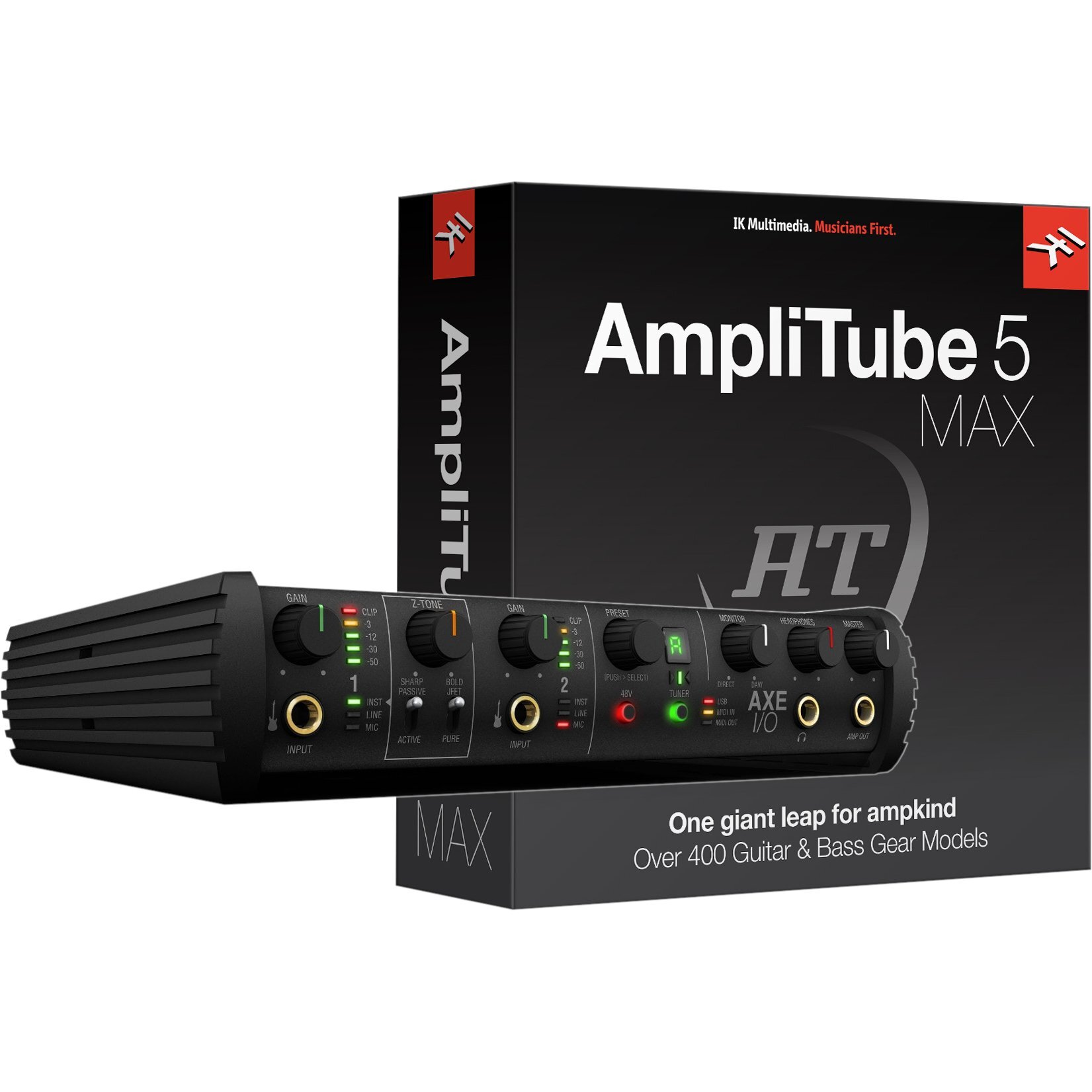 IK Multimedia Axe I/O met Amplitube 5 MAX bundel