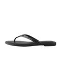 Next - Dames - Forever Comfort® leren teenslipper met ronde neus - Zwart