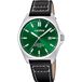 Calypso K5868/5 Polshorloge Unisex Zilverkleurig Groen Leer