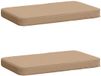 vidaXL - 2-delige Bankkussens VUGHT - 100% Polyester - Zand