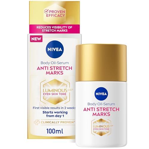 NIVEA LUMINOUS630® Oil Body Serum Even Skin Tone Anti Stretch Marks, 100 ml