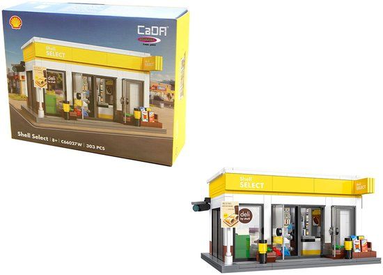 Jamara CaDA Bricks Shell Select Tankstationwinkel Bouwstenen Set