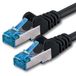 1CONN CAT-6a netwerkkabel Ethernetkabel LAN-patchkabel RJ-45 connector SFTP 10 GB/s - 5,0 m - zwart