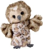 Heunec Pluche bruine uil handpop knuffel 31 cm