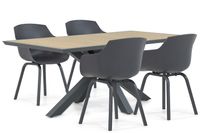 Lifestyle Garden Furniture Lifestyle Salina/Palermo 181 cm dining tuinset 5-delig