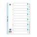 Oxford Strong-Line 12-delig plastic register Jan-Dec DIN A4 wit