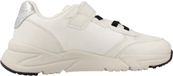 GEOX J LOFTUS Beige Lage Sneakers Kinderen Vrouwen Canvas Rubber