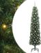 vidaXL Kunstkerstboom Groen 240 cm PVC en Staal en Kunststof