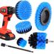 Ensemble de brosses de forage - 6 pièces - Tige hexagonale - Brosses moyennement fermes pour carrelage et bois