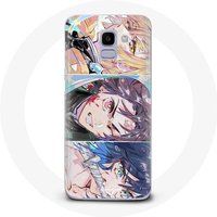 Maniacase Samsung Galaxy J6 2018 Hoesje Tanjiro Inosuke en Zenitsu Demon Slayer Kimetsu no Yaiba Manga