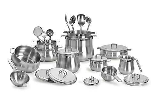 Barazzoni Tummy drumstel 25-delig, roestvrij staal 18/10 - Made in Italy