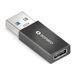 sonero USB C naar USB A adapter, 3A 15W snel opladen, gegevensoverdracht 3.2 Gen1 10 Gbps, OTG, compatibel met iPhone, Samsung Galaxy, Watch, Google Pixel enz. zwart