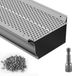 VEVOR Gootbeschermer 152 Mm Breedte Aluminium Bladfilter Diy Dakgootafdekking 26 Stuks 264 Cm Totale Lengte 4 Mm Gatdiameter en 0,5 Mm Dik Raptor Gootbeschermer
