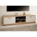 Home Collective meuble TV 160cm de large meuble bas avec surface mate meuble télé