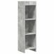 vidaXL Bibliothèque Béton Gris 30 x 30 x 111 cm Bois traité