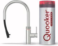 Quooker NL Flex keukenkraan koud, en kokend water inclusief uittrekbare uitloop met PRO3 reservoir RVS 3XRVS