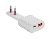 Emilia platte USB-oplader, 20 W, plat