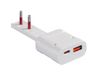 Emilia platte USB-oplader, 20 W, plat