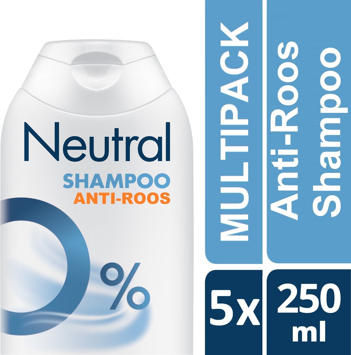 Neutral 0% Parfumvrij - 6 x 250 ml - Anti-Roos Shampoo - Voordeelverpakking