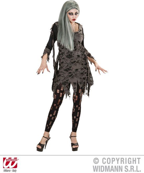 Widmann Verkleedkostuum Dood levende voor dames Halloween outfit - Verkleedkleding - Small