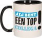 Bellatio Decorations Cadeau koffie/thee mok voor collega - blauw - 300 ml