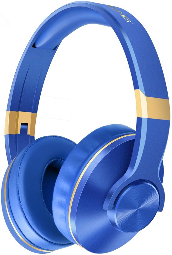OVLENG BT808 Blauw - ALL IN 1: Draadloze Bluetooth Koptelefoon / Headset EN Bluetooth Speaker - 8 uur Batterij - MP3-speler, Radio en Bel functie (met Microfoon)