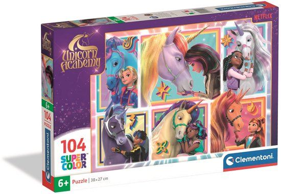 Clementoni Unicorn Academy Puzzel 104 stukjes